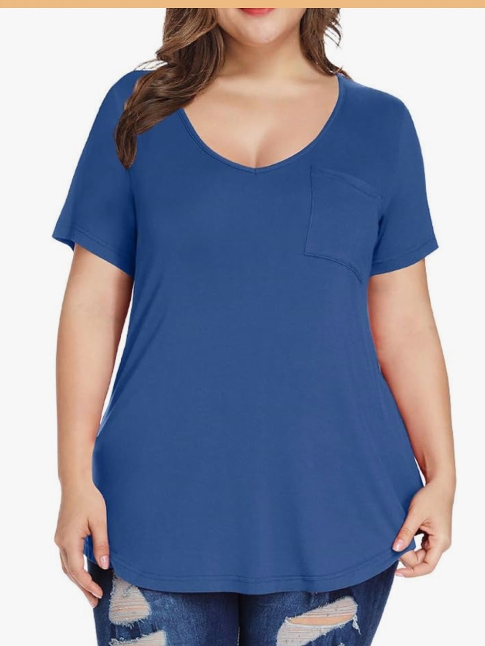 Torrid steel blue Sz 4X Tunic